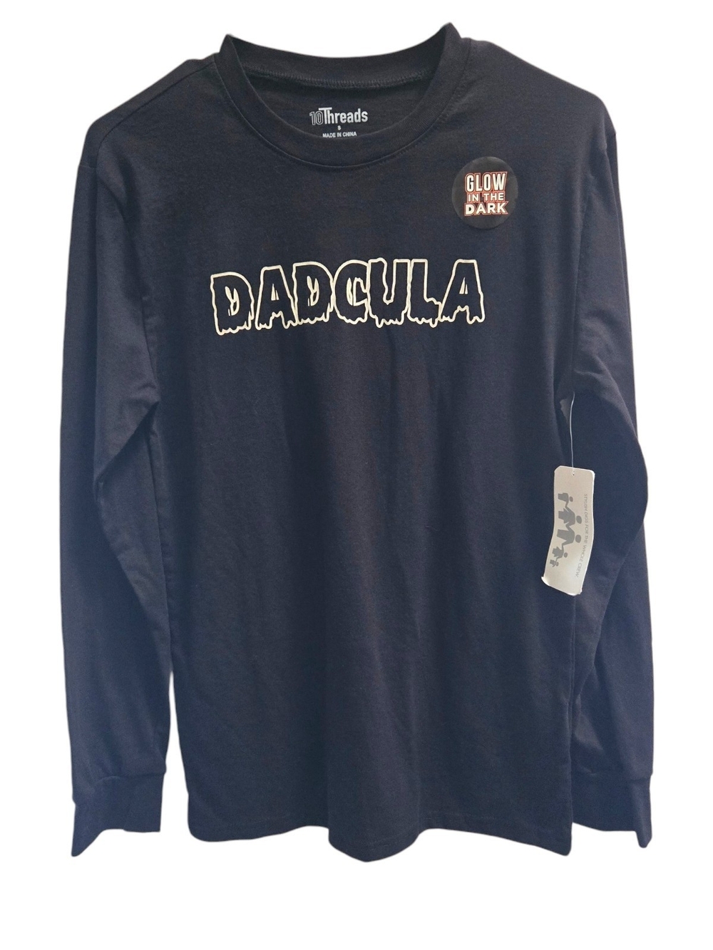 Dadcula Glow Long-Sleeve Tee - Black